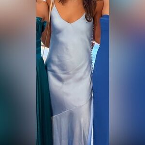 Atoir blue silk gown size 4